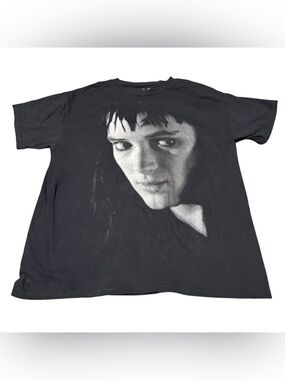 Welcome Skateboards x Beetlejuice T-Shirt Men Size Large Black Lydia Deetz